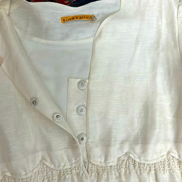 Alice + Olivia Silk and Linen Dress - Picture 5 of 7